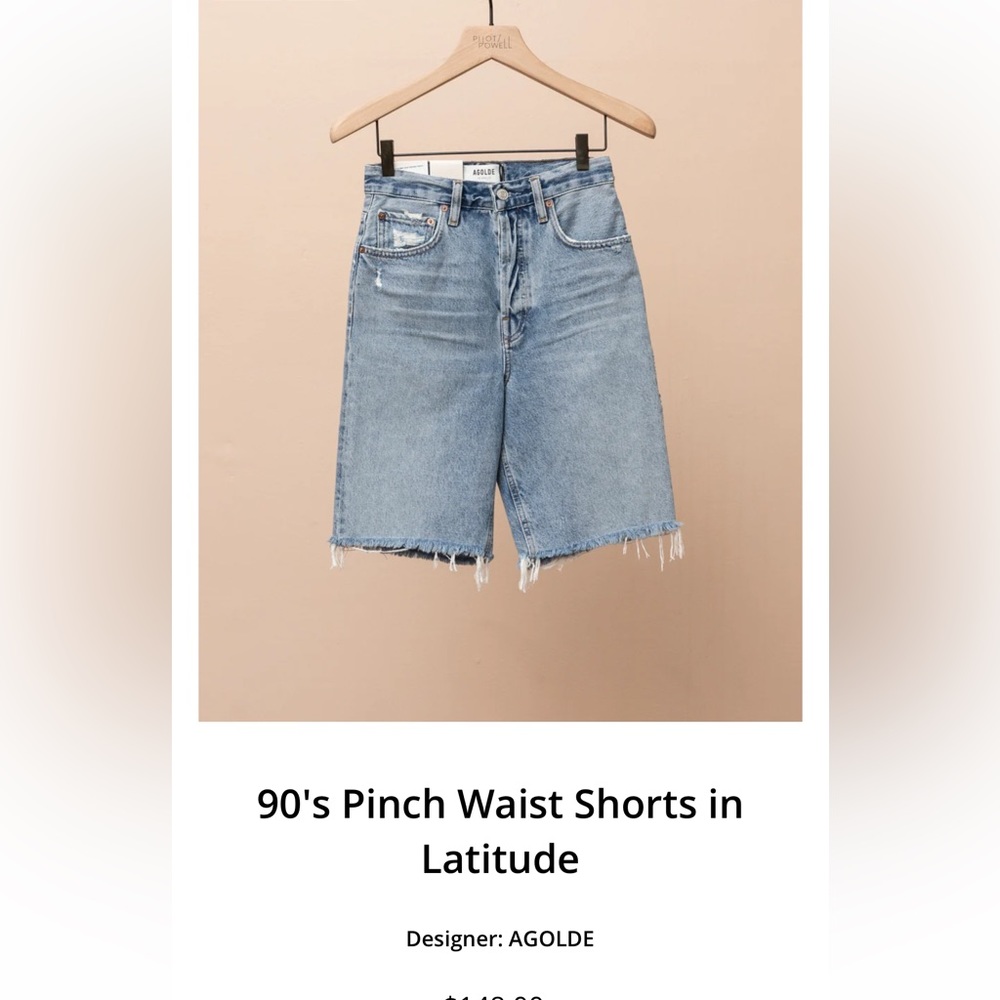 AGOLDE denim shorts